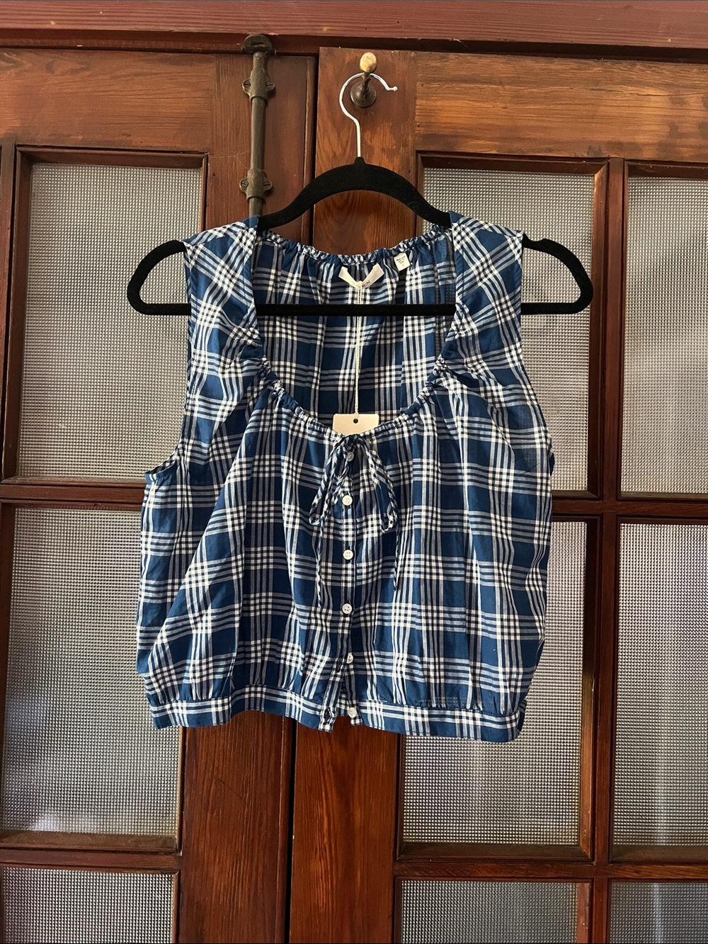 DÔEN Theo Top in Dorset Plaid